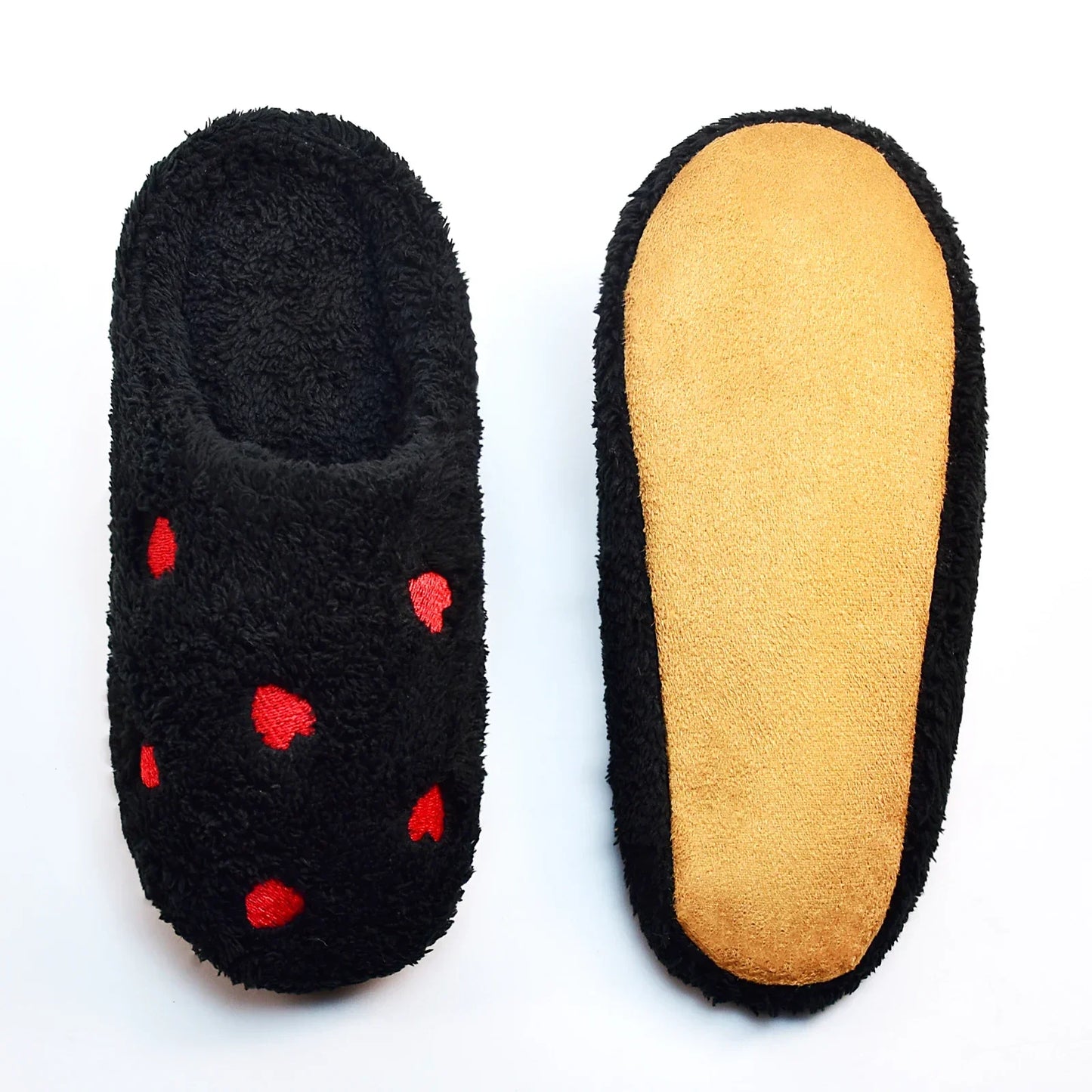 Winter Women's Heart-Shaped Slippers – Soft Sole, Silent & Comfortable Indoor Shoes